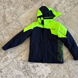Spyder boys winter coat with hoodie